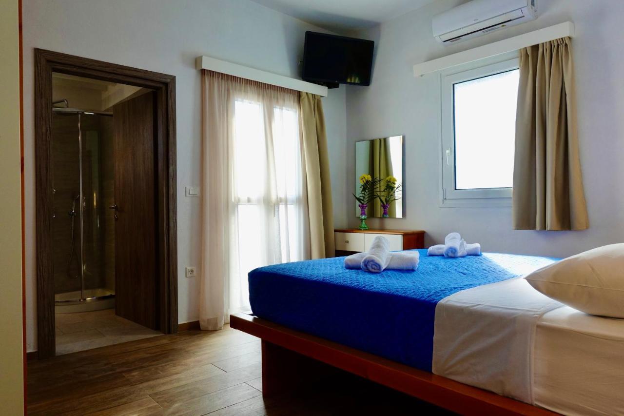 Modern Cycladic Sea View House Villa Ornos  Exterior photo